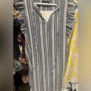 Sugarlips Blue and White Striped Blouse